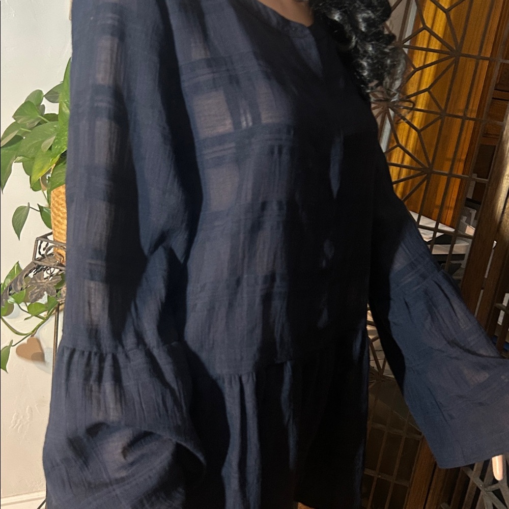 LOFT NAVY BEAUTIFUL BLOUSE XL - Picture 8 of 11